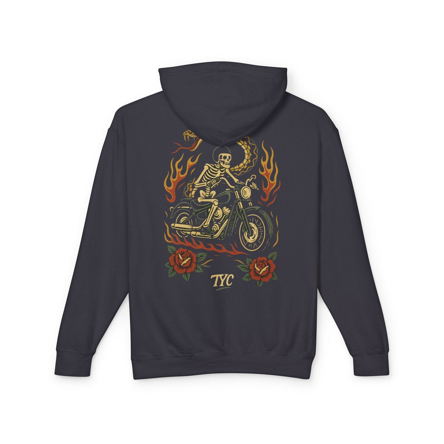 Vintage Tattoo Motorcycle Hoodie Sweatshirt
