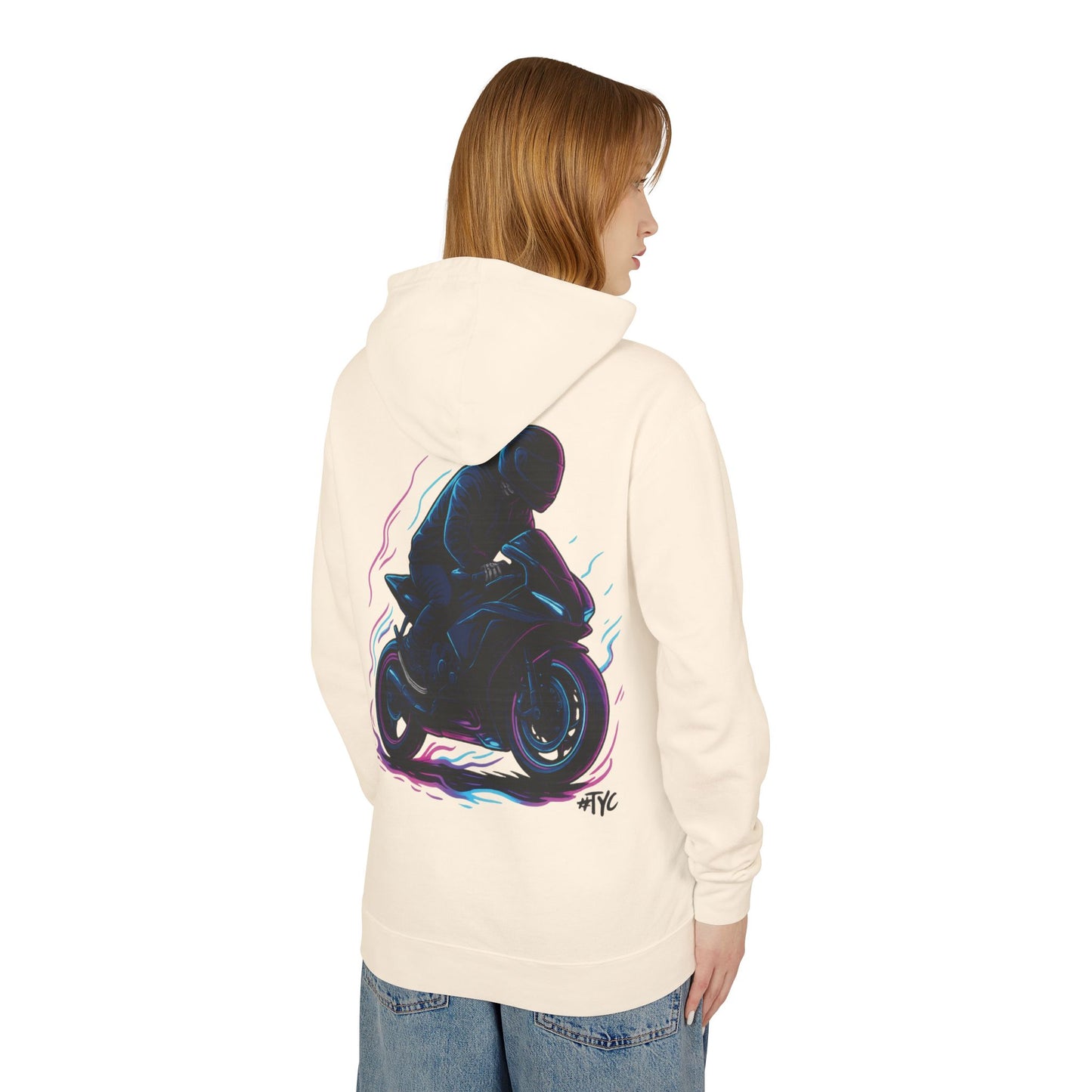 Neon Rider Motorcycle Hoodie Sweatshirt