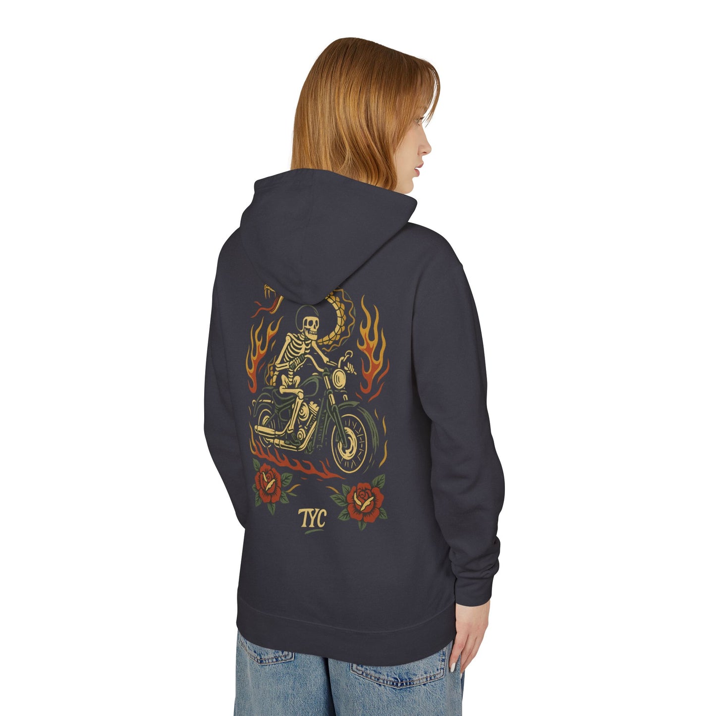 Vintage Tattoo Motorcycle Hoodie Sweatshirt