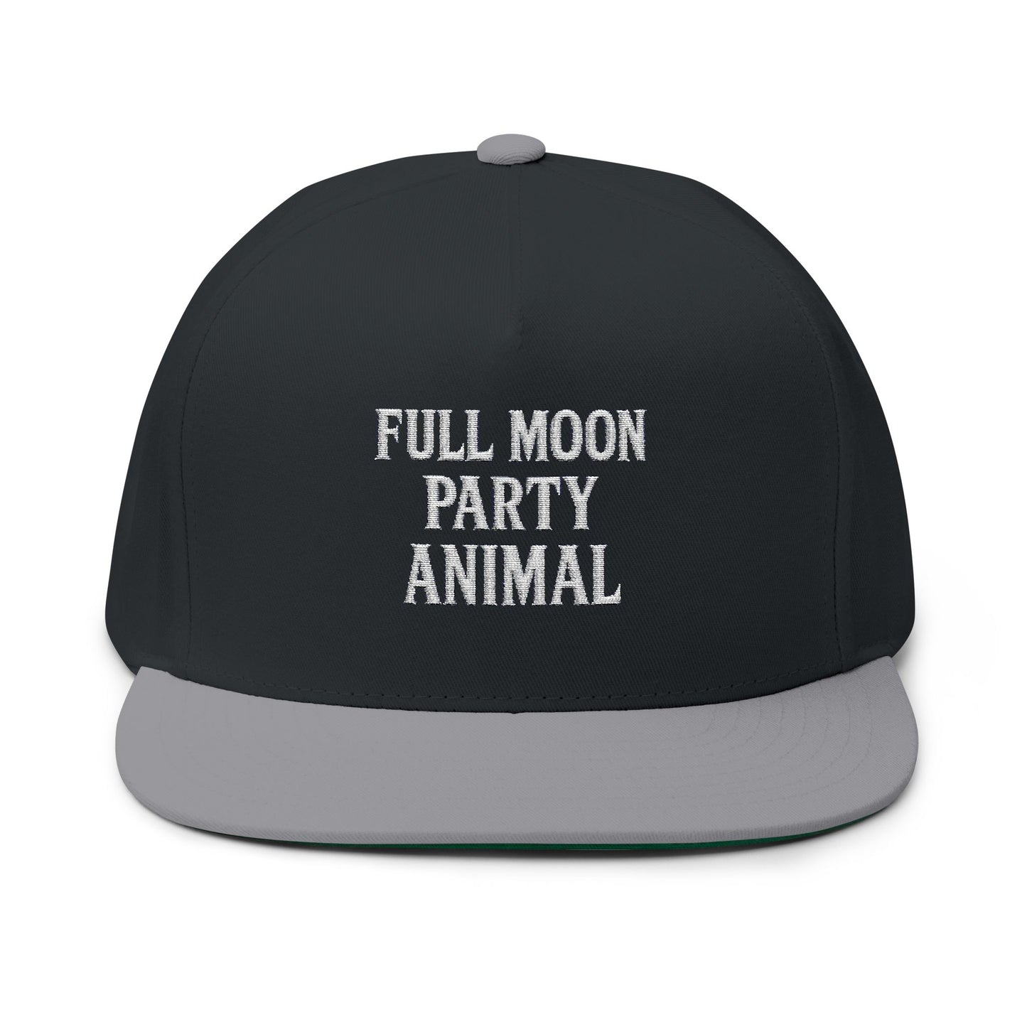 The Full Moon: "Party Animal" Flat Bill Cap | Werewolf Hat