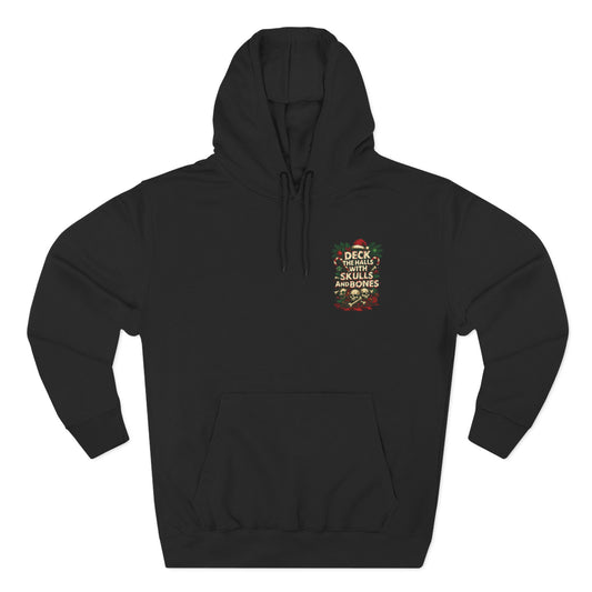 Deck the Halls with Skulls and Bones - Midweight Hoodie