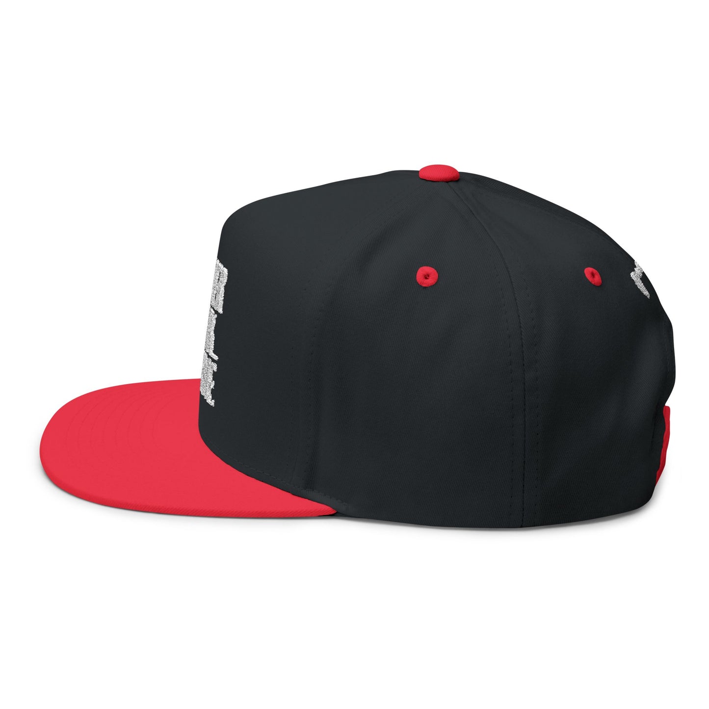 The Count: "I never drink... Wine." Flat Bill Cap | Vampire Horror Hat
