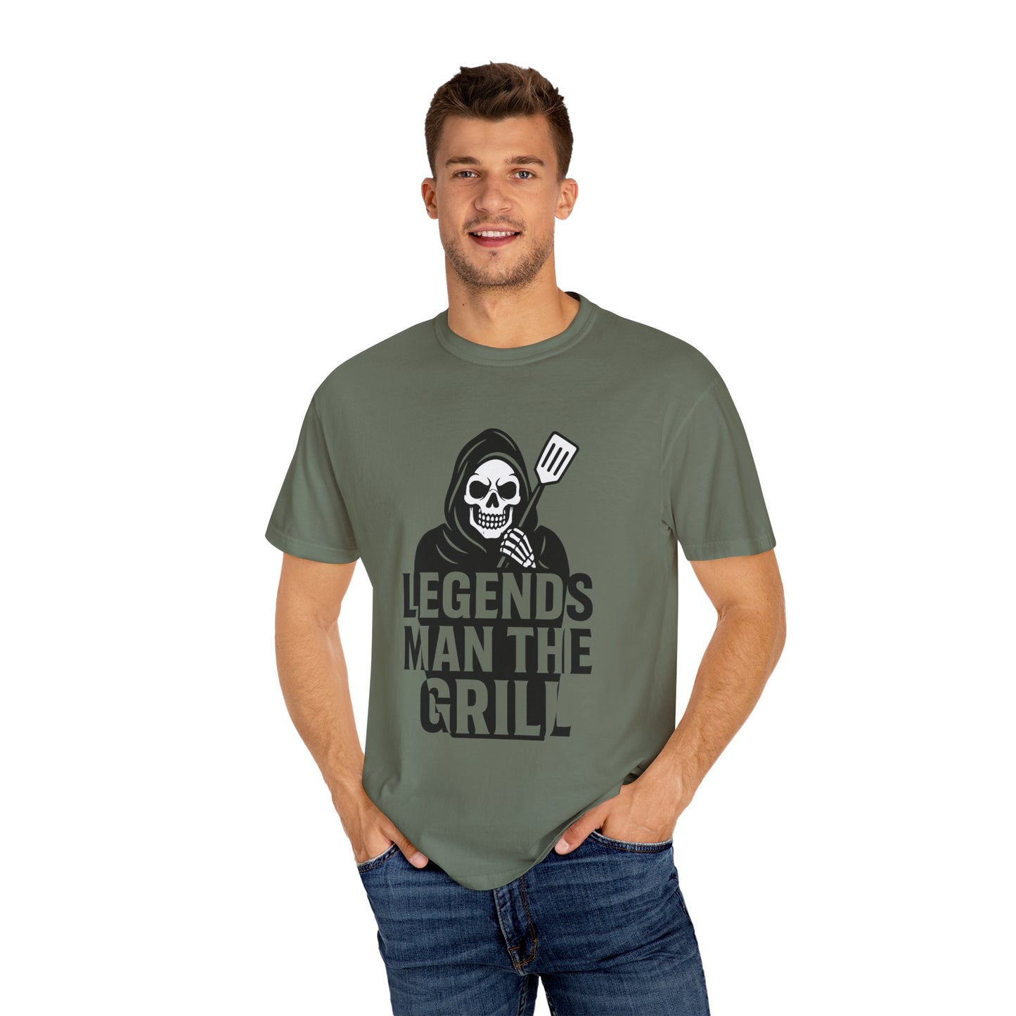 Legends Man the Grill - Reaper T-Shirt