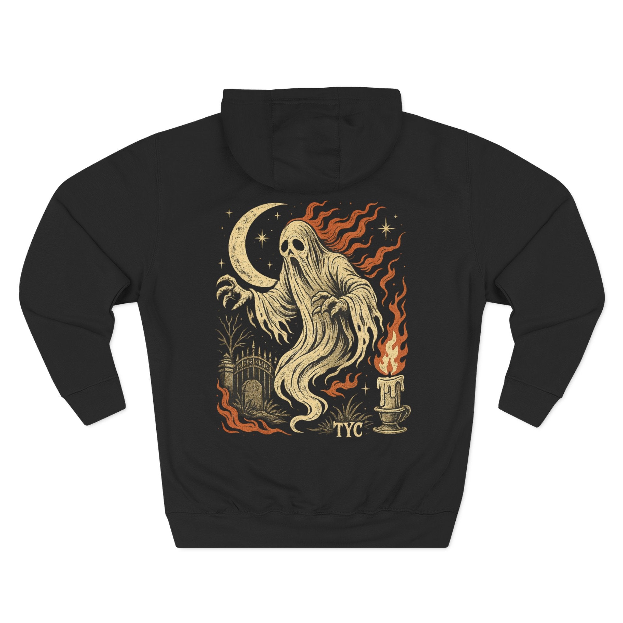 Haunted Ghost Hoodie – Heavyweight Fleece Sweatshirt Horror