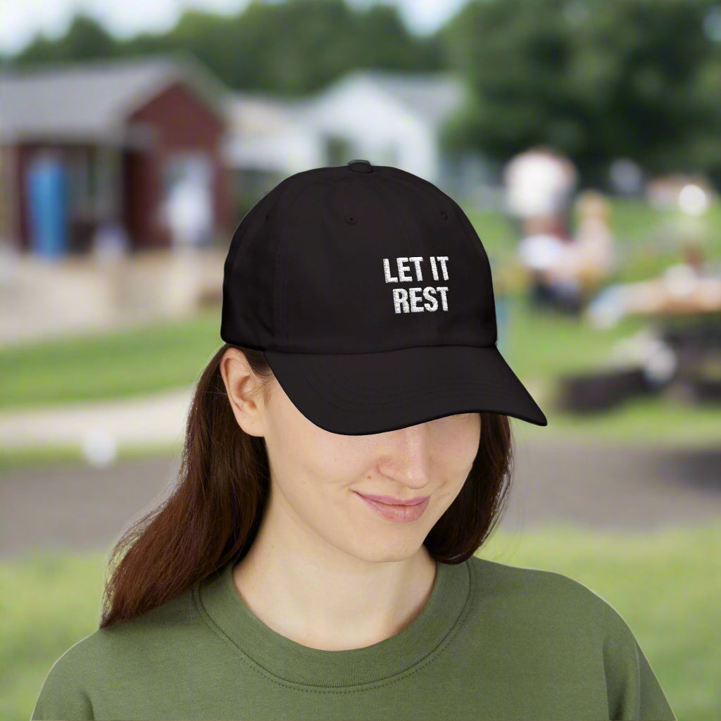Let It Rest Dad Hat | Suburban Legends