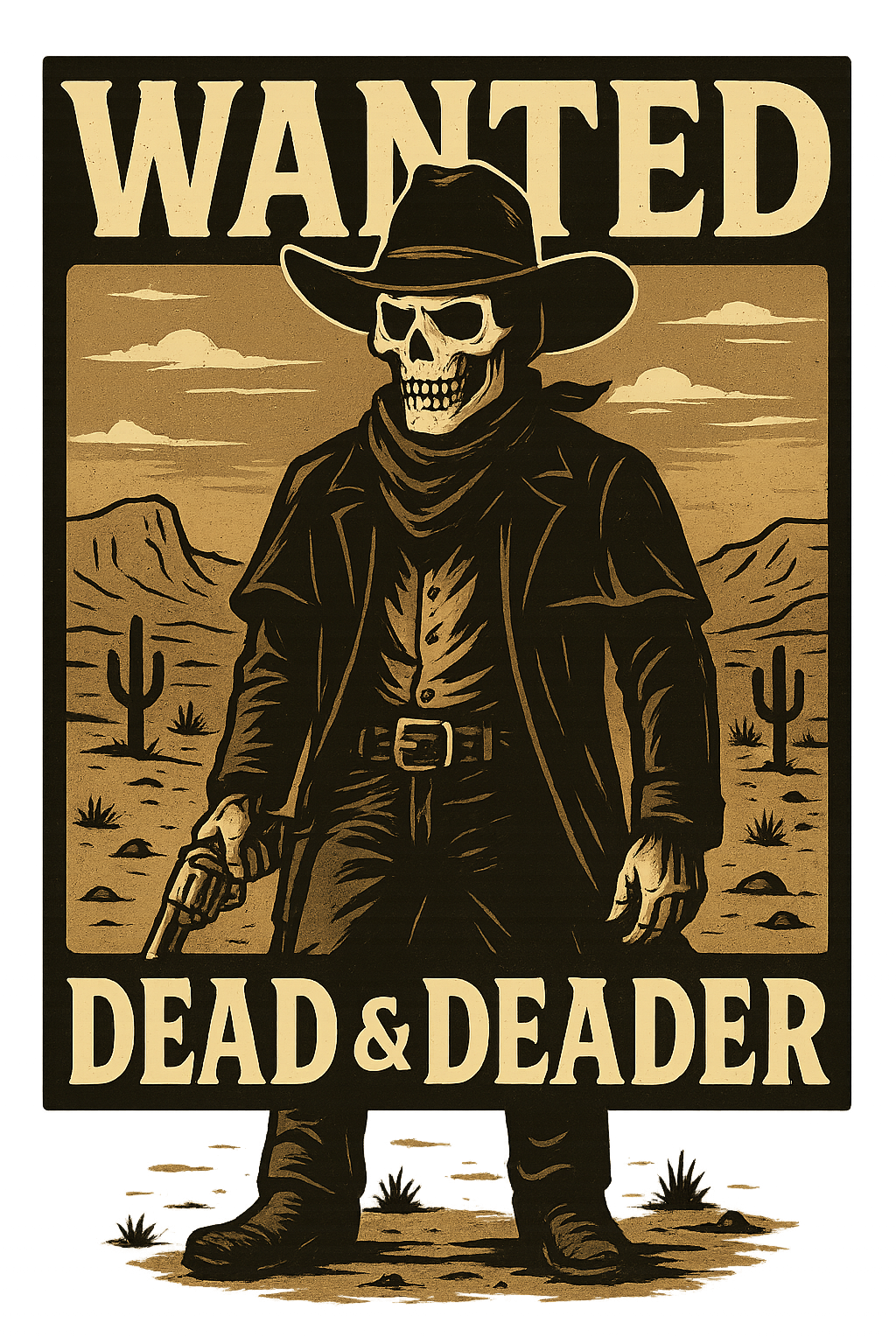 Outlaw Series - Thousand Year Co - Cowboy Whiskey Desert Western Designs