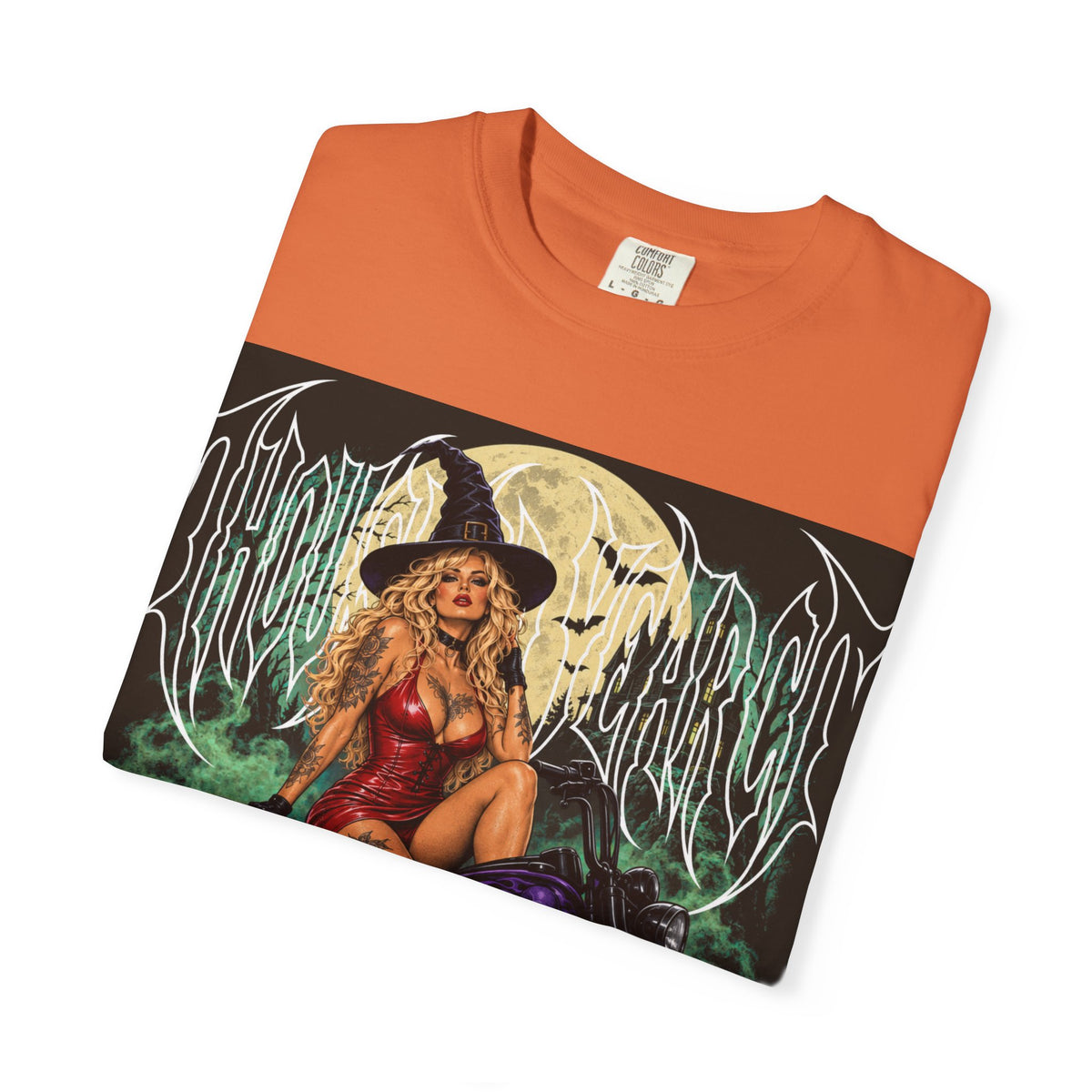 Witch Biker Pin-Up - T Shirt