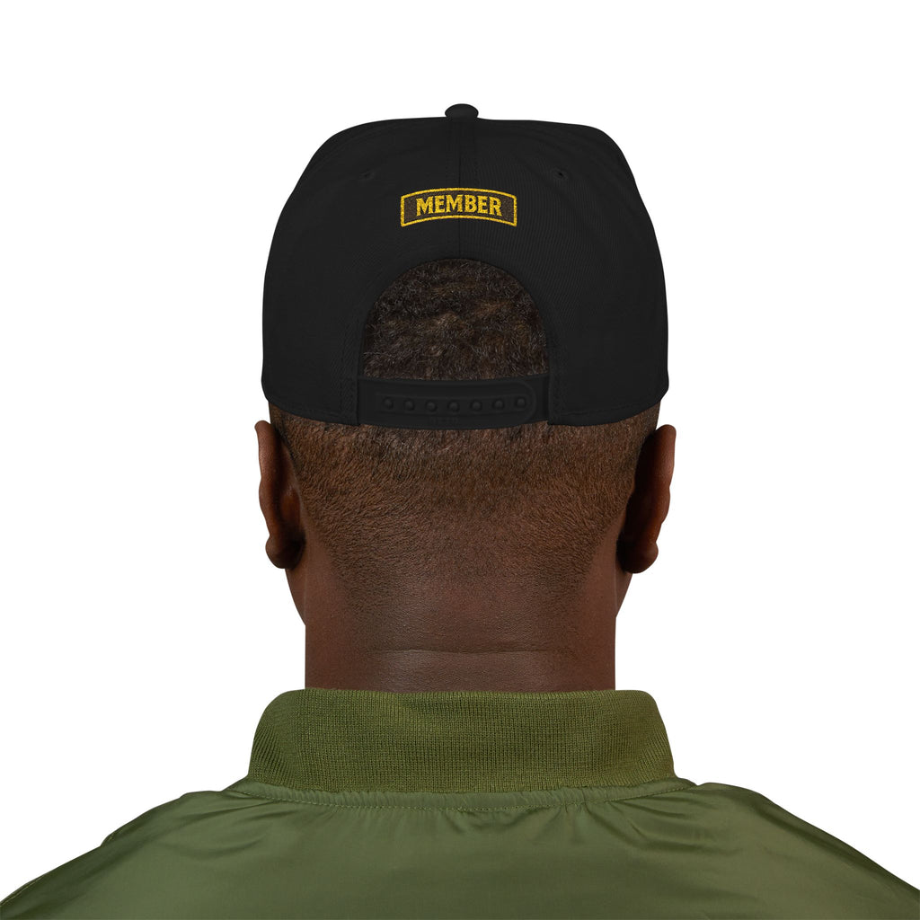 Reaper Garage Member Snapback Hat – Black/Gold
