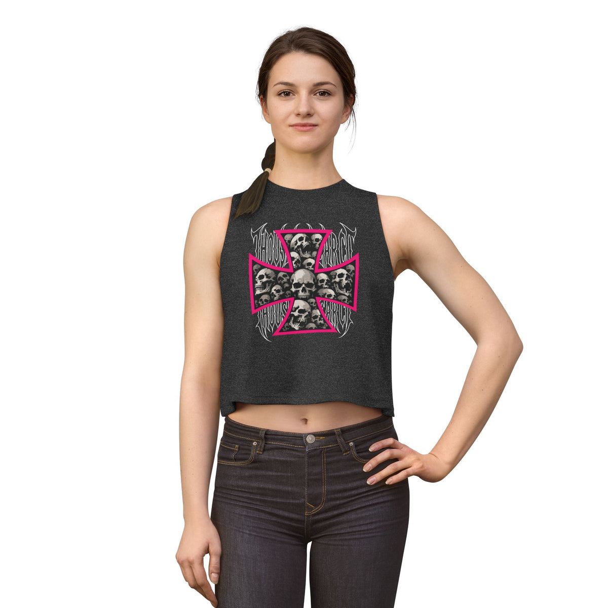 Thousand Year Co Iron Cross - Crop Top Tank