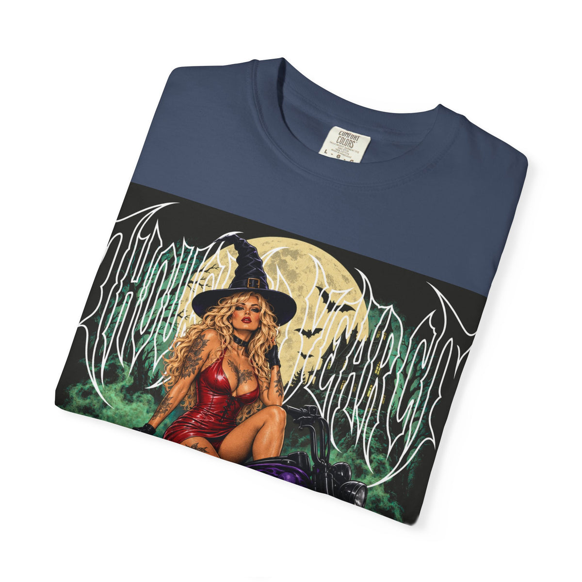 Witch Biker Pin-Up - T Shirt