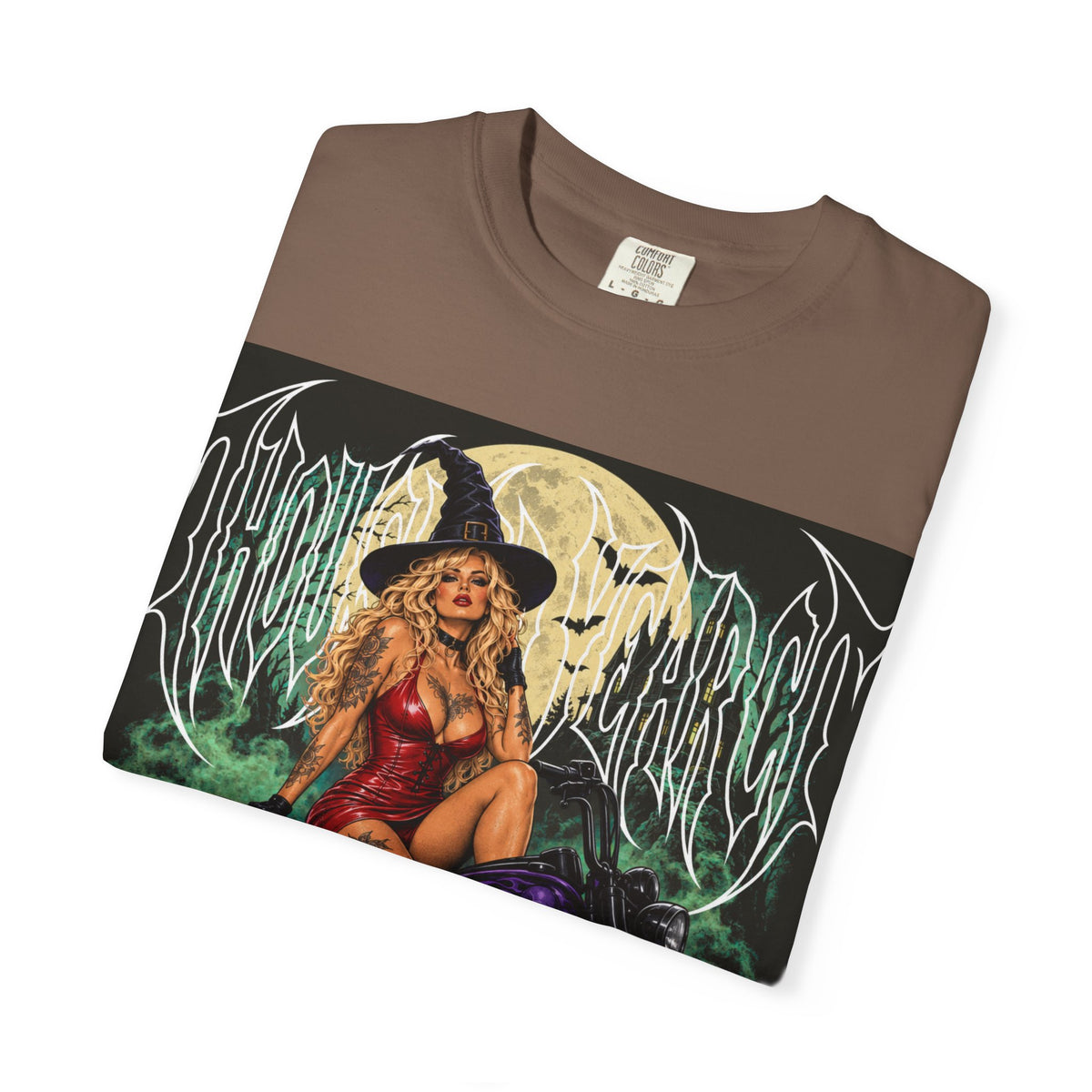 Witch Biker Pin-Up - T Shirt