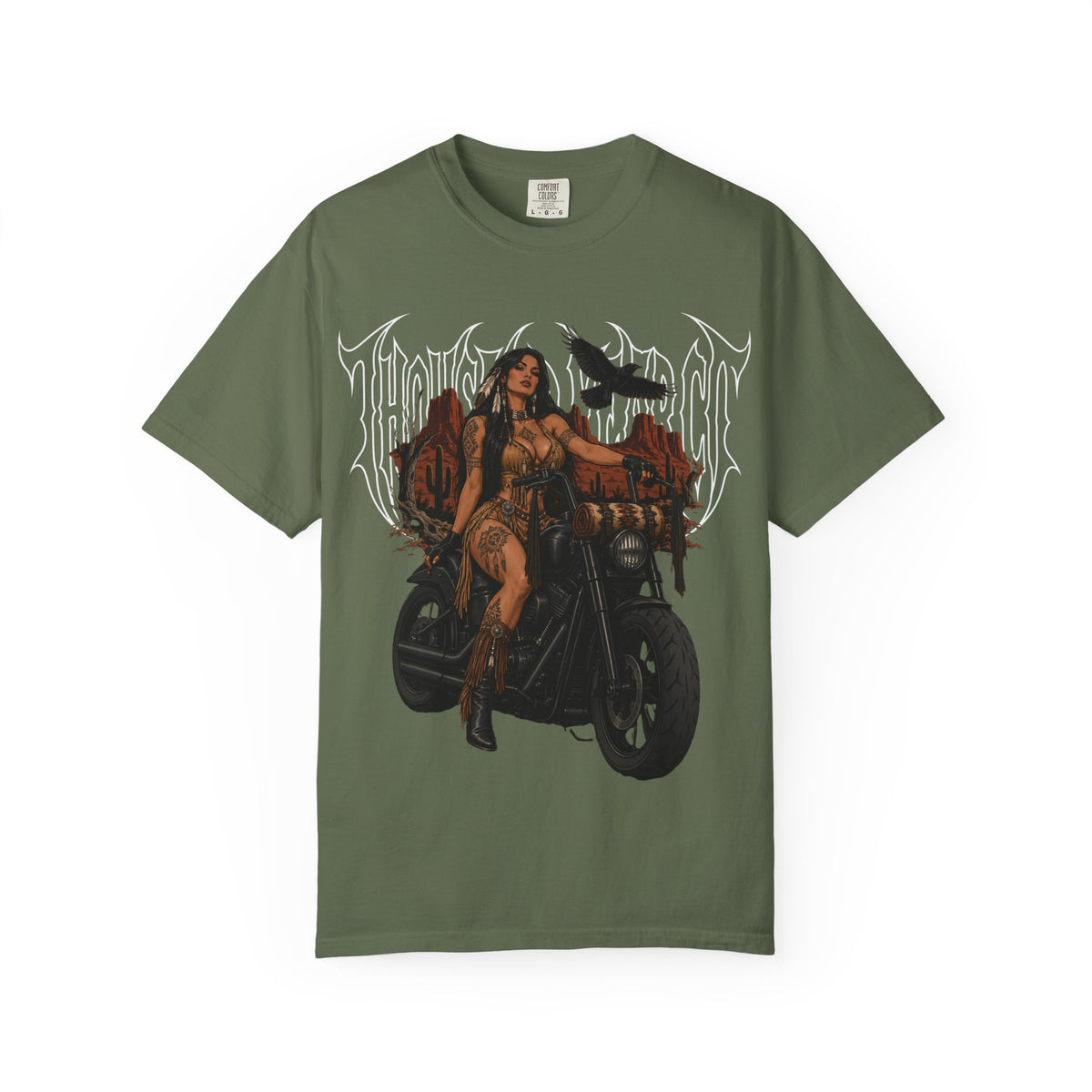 Native Goddess Biker - T Shirt