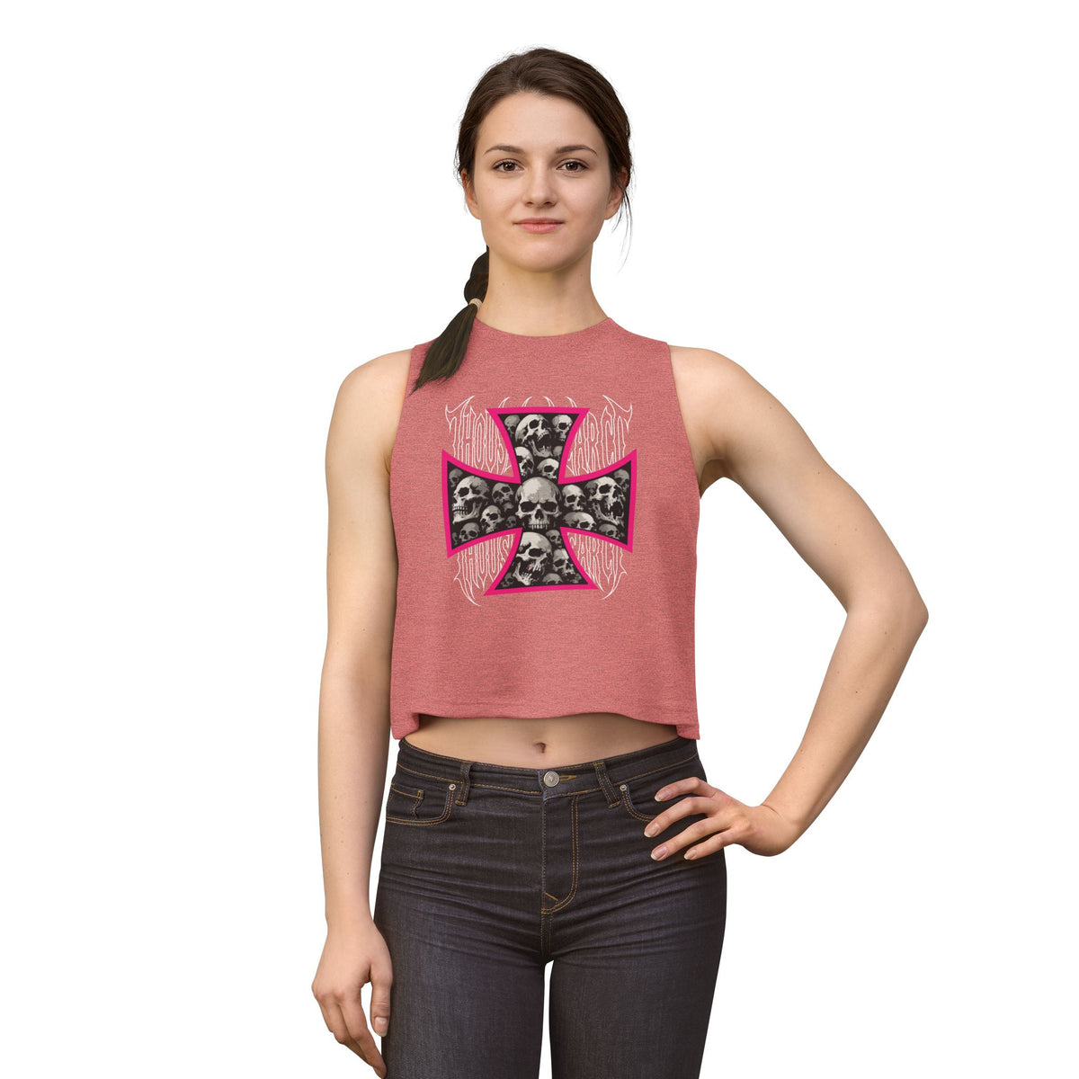 Thousand Year Co Iron Cross - Crop Top Tank