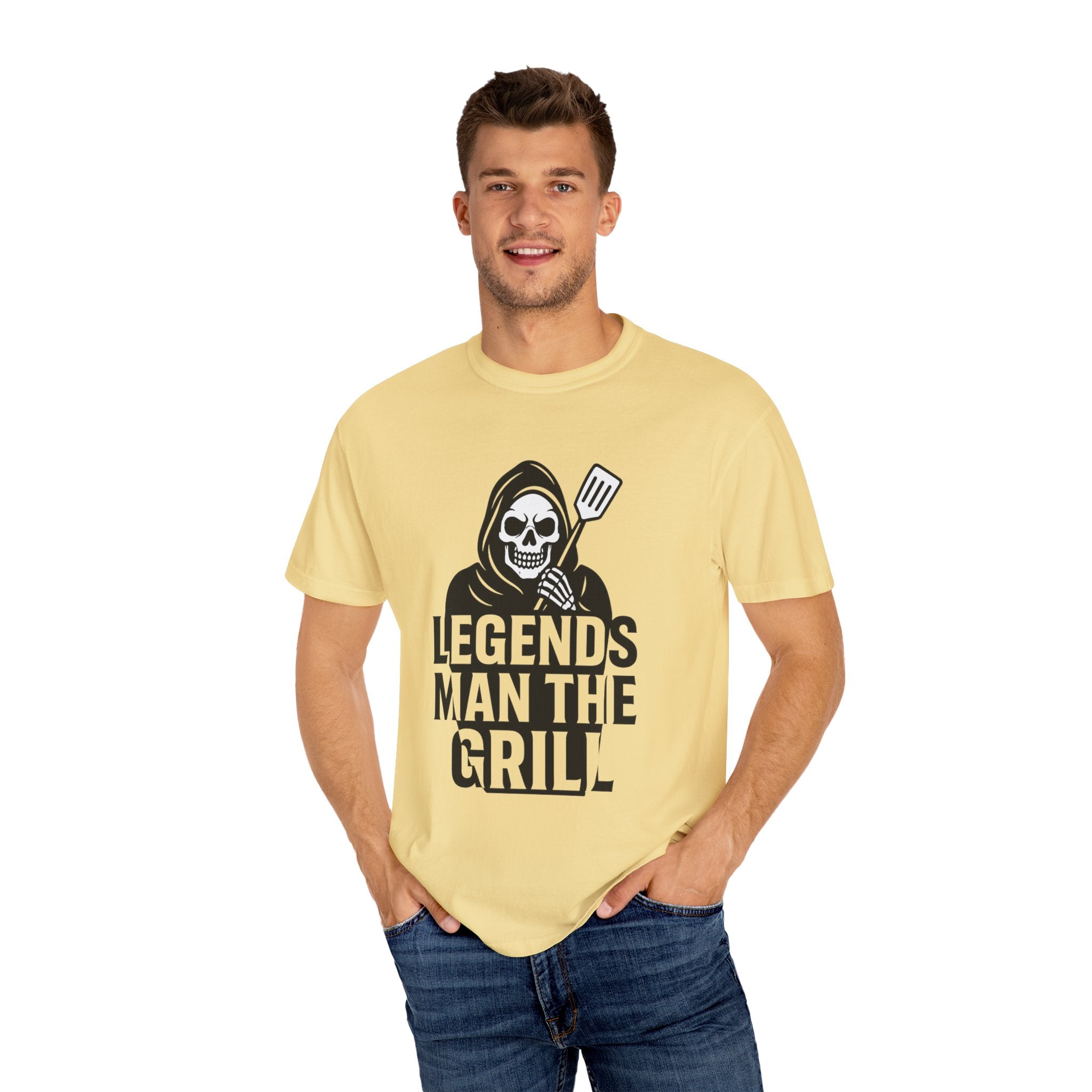 Legends Man the Grill - Reaper T-Shirt - Thousand Year Co