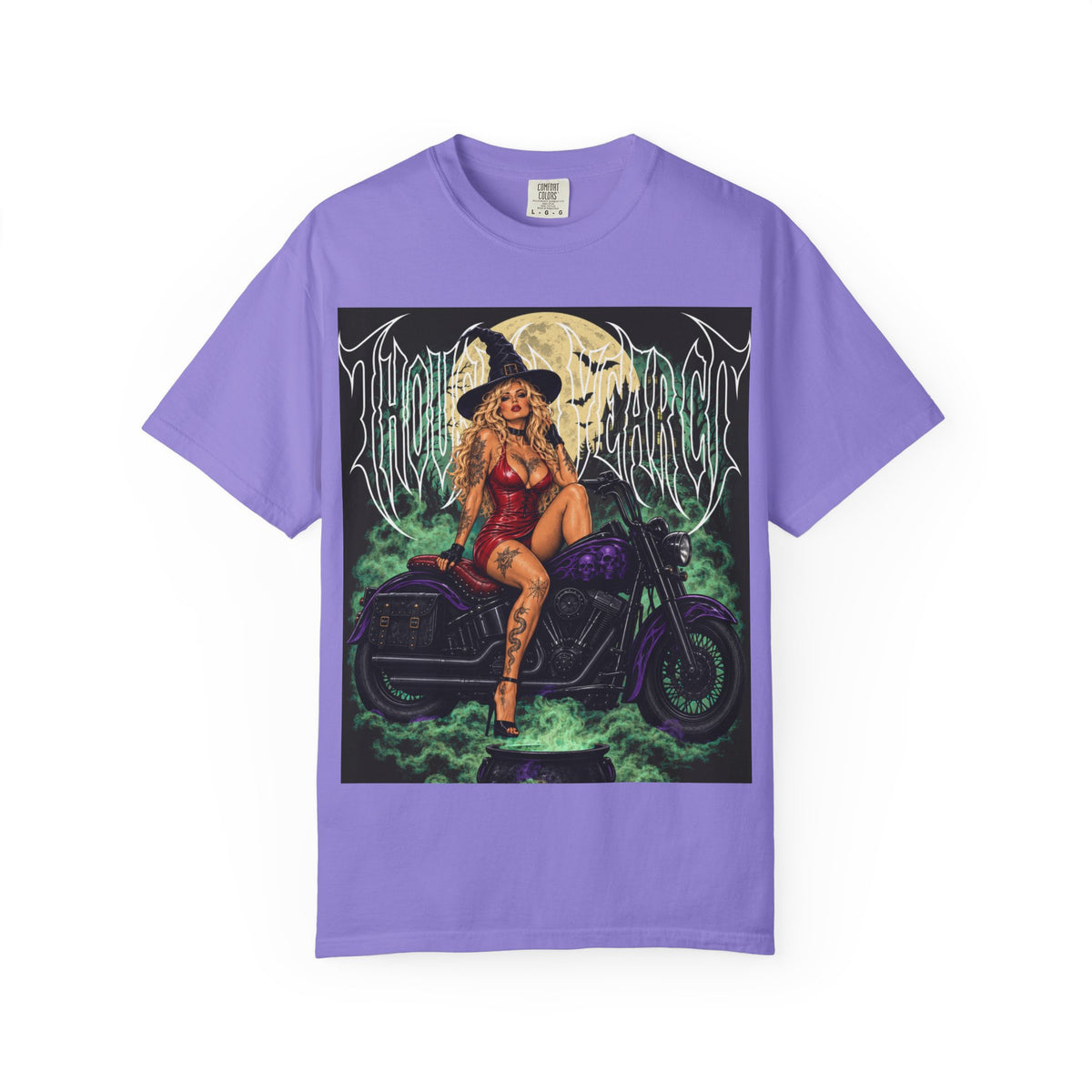 Witch Biker Pin-Up - T Shirt