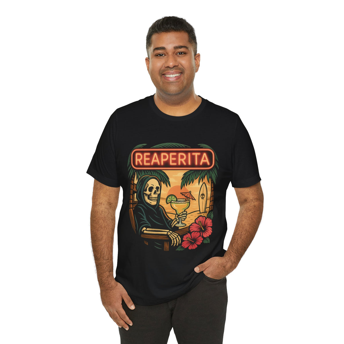 Reaperita Beach Bar Graphic Tee - Outlaws in Paradise - Thousand Year Co
