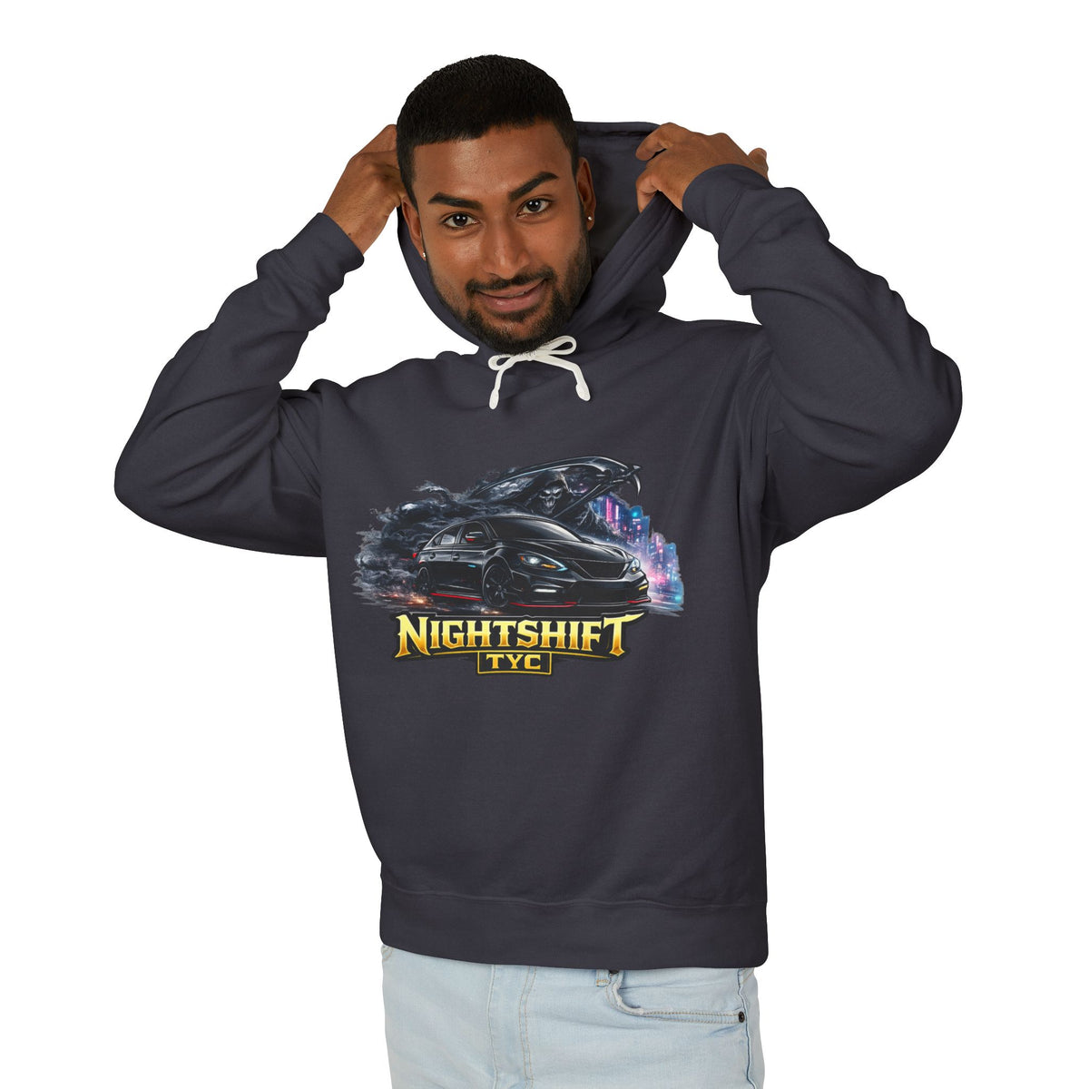 NightShift Racer - Lightweight Hoodie - Thousand Year Co