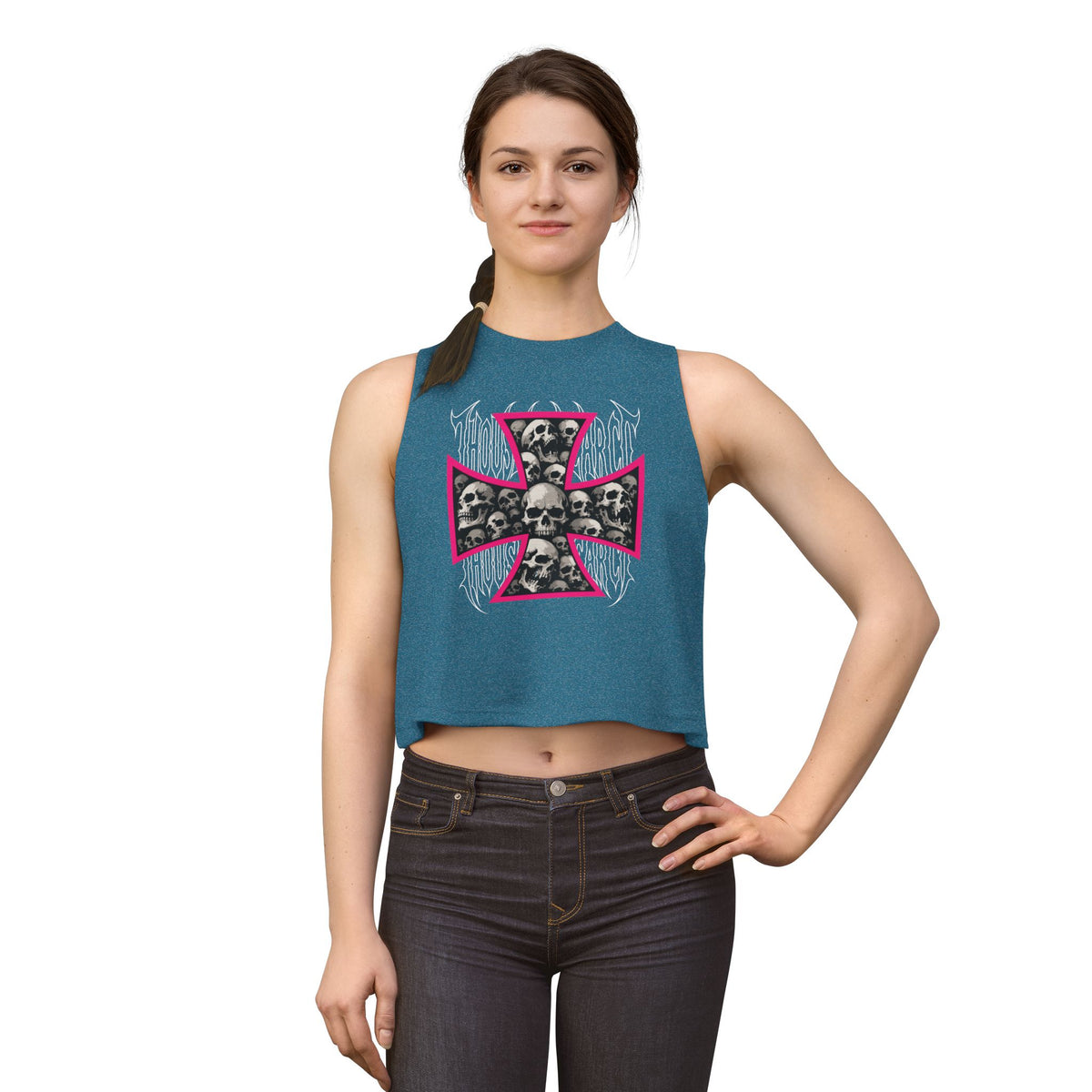 Thousand Year Co Iron Cross - Crop Top Tank