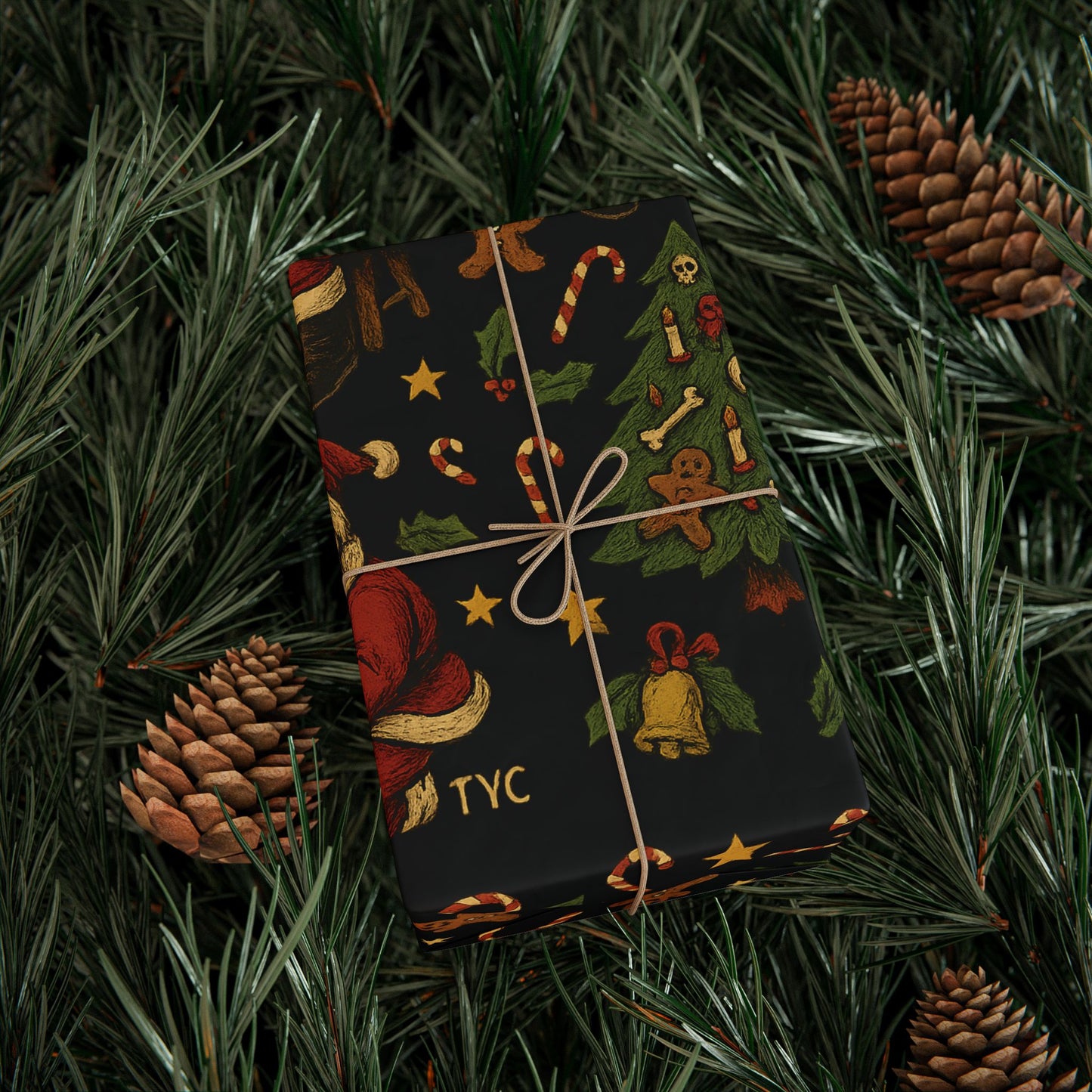Reaper Santa Holiday Wrapping Paper