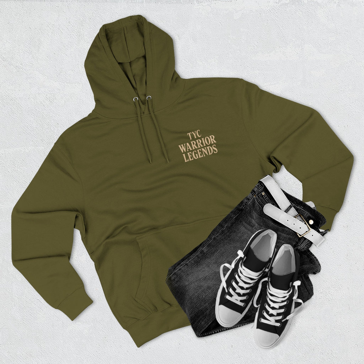 Honor Is Heavier Than Armor TYC Warrior Legends - Midweight Hoodie - Thousand Year Co