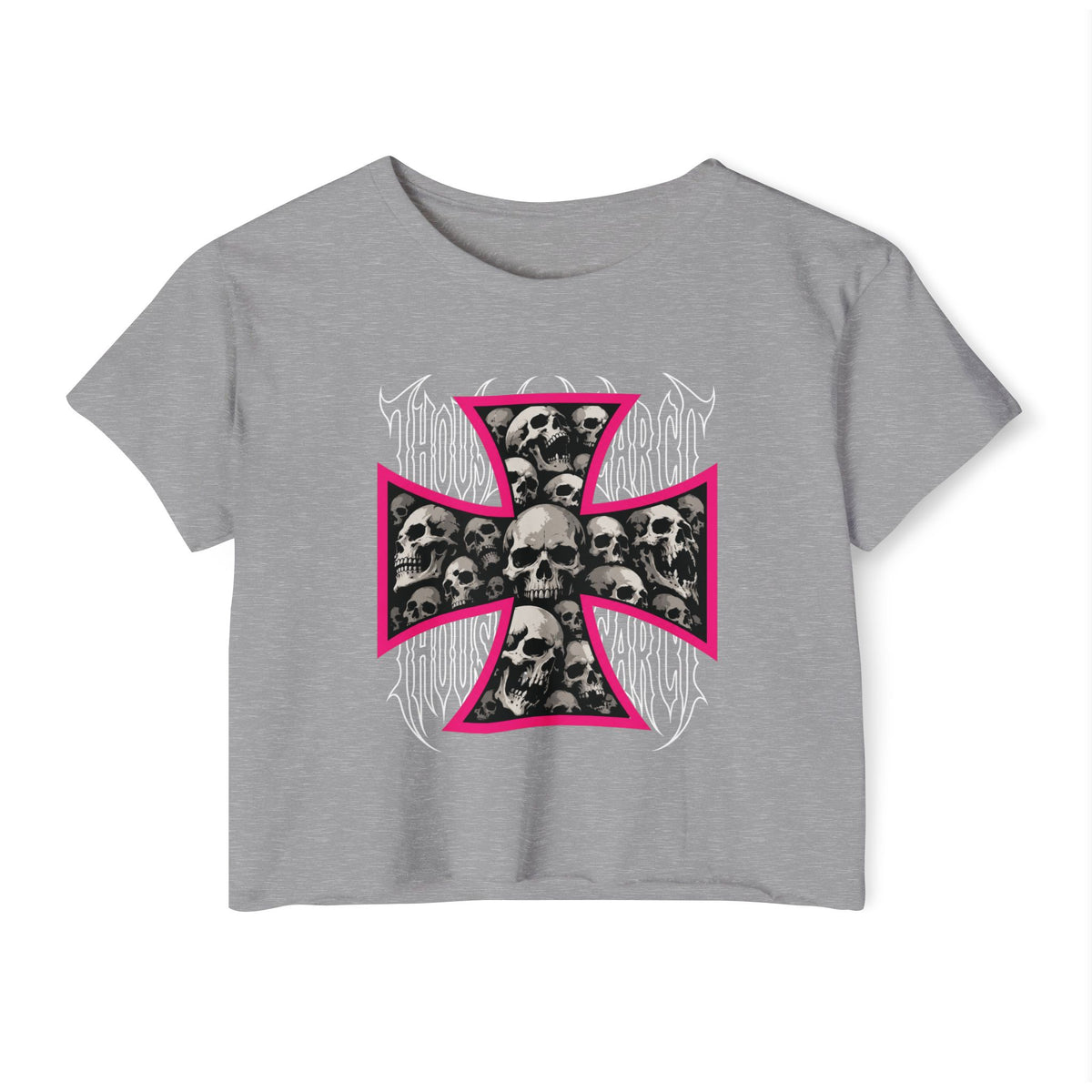 Thousand Year Co Iron Cross - Crop Top