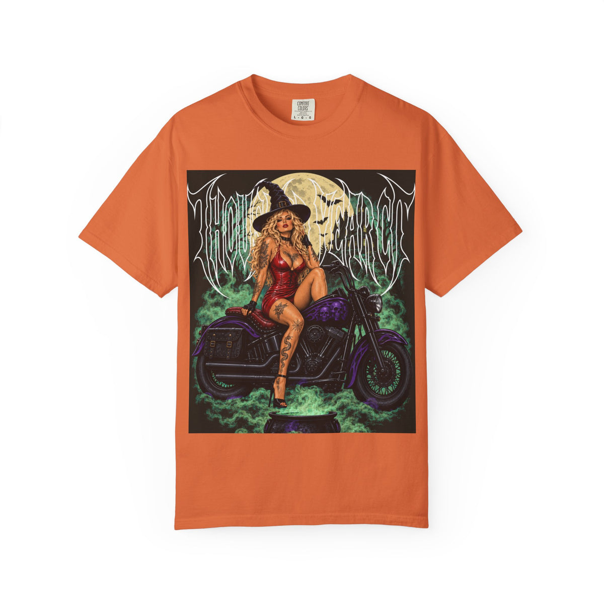 Witch Biker Pin-Up - T Shirt