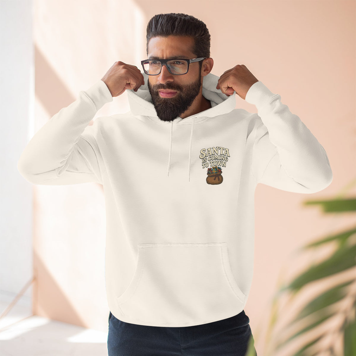 Santa Is Coming to Town v2 – Midweight Hoodie - Thousand Year Co
