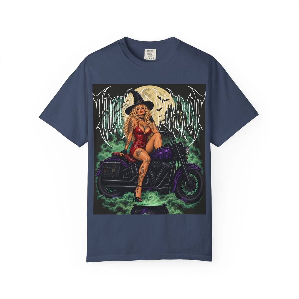 Witch Biker Pin-Up - T Shirt