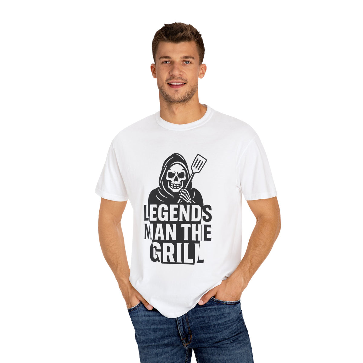 Legends Man the Grill - Reaper T-Shirt - Thousand Year Co