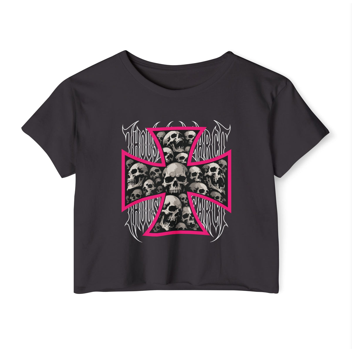 Thousand Year Co Iron Cross - Crop Top