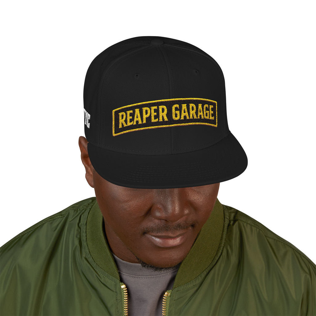 Reaper Garage Member Snapback Hat – Black/Gold