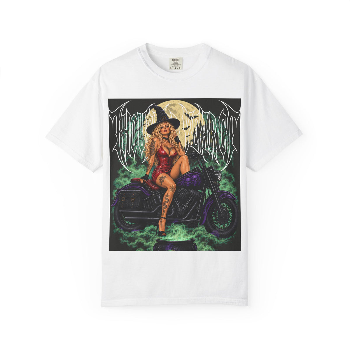 Witch Biker Pin-Up - T Shirt