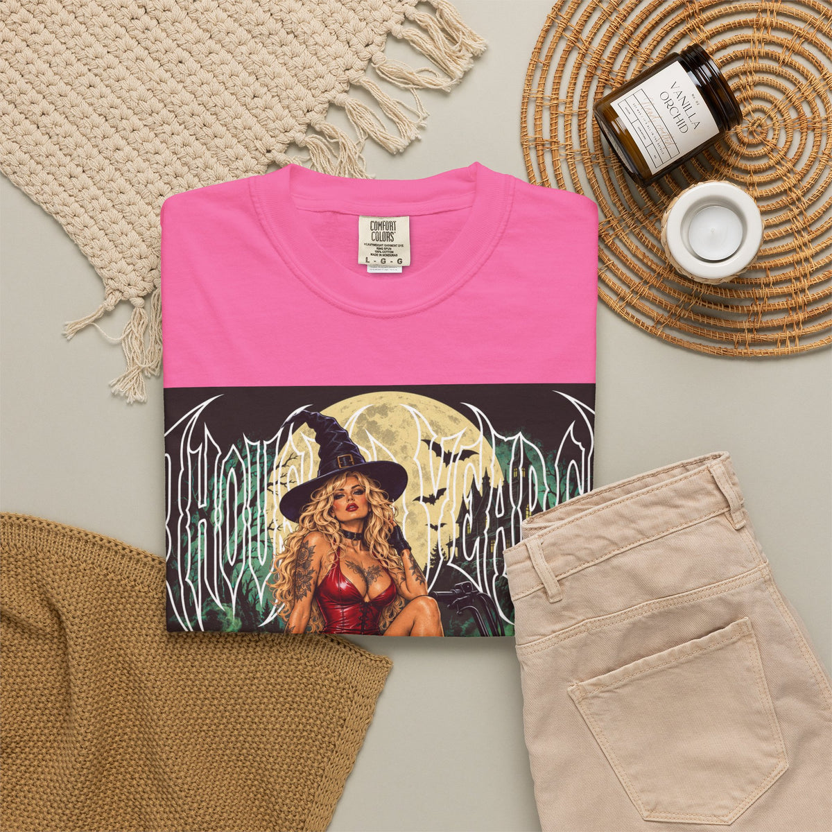 Witch Biker Pin-Up - T Shirt