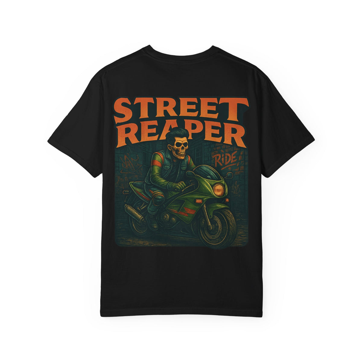 Street Reaper – 1990s Speed Bike Reaper T Shirt - Thousand Year Co