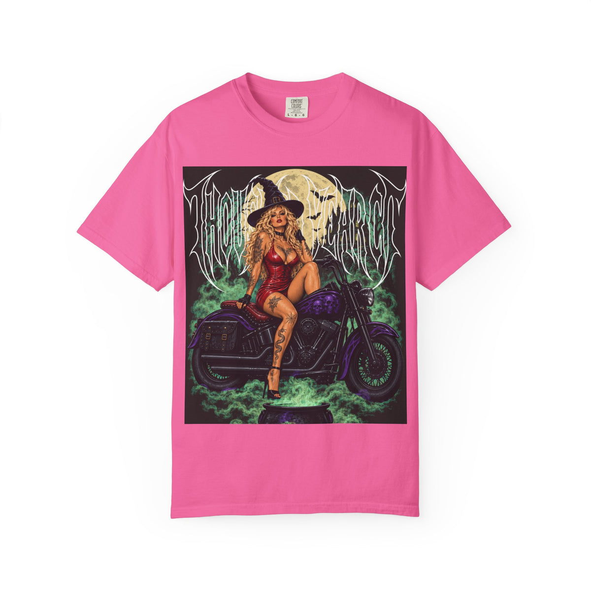 Witch Biker Pin-Up - T Shirt