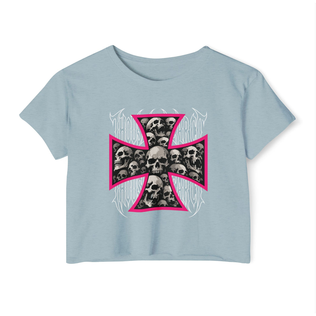 Thousand Year Co Iron Cross - Crop Top