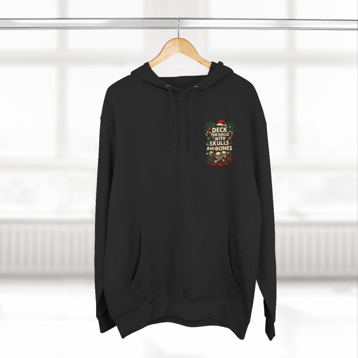 Deck the Halls with Skulls and Bones - Midweight Hoodie - Thousand Year Co