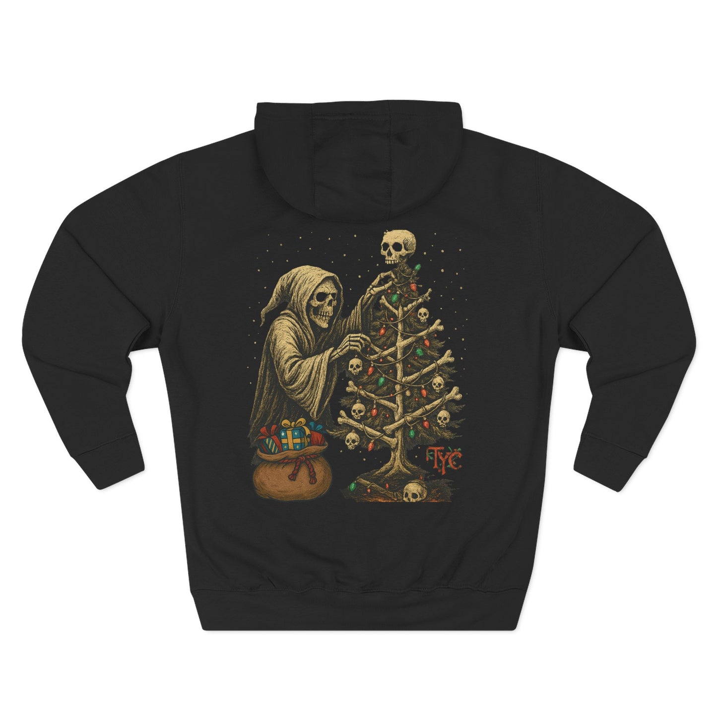 Deck the Halls with Skulls and Bones - Midweight Hoodie