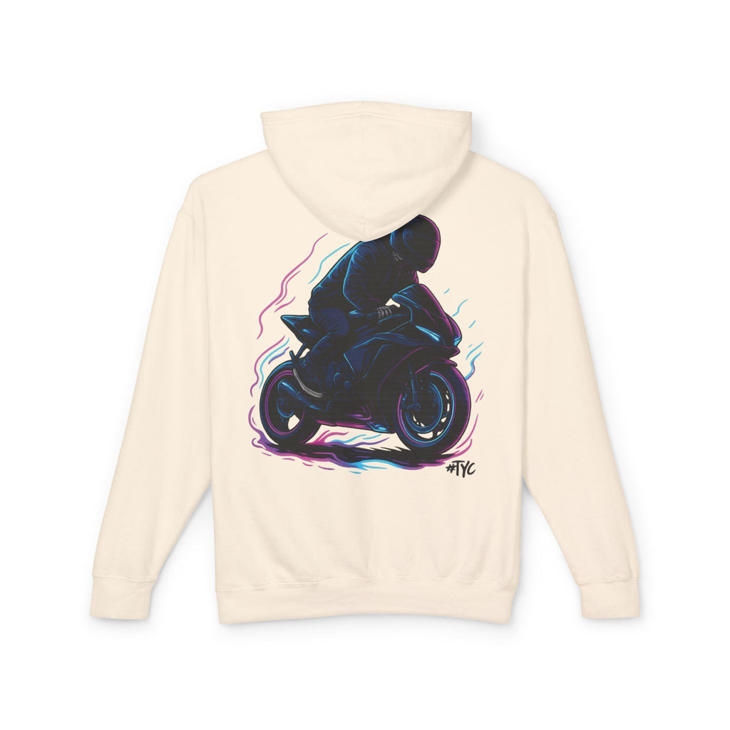 Neon Rider Motorcycle Lightweight Hoodie