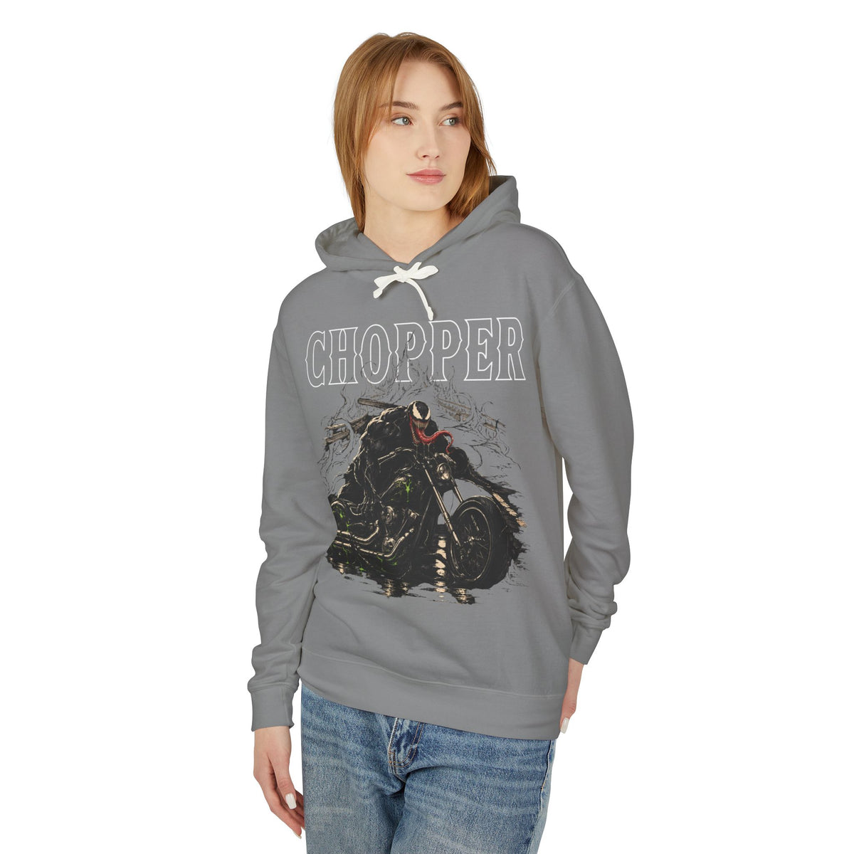 Black Chopper - Lightweight Hoodie
