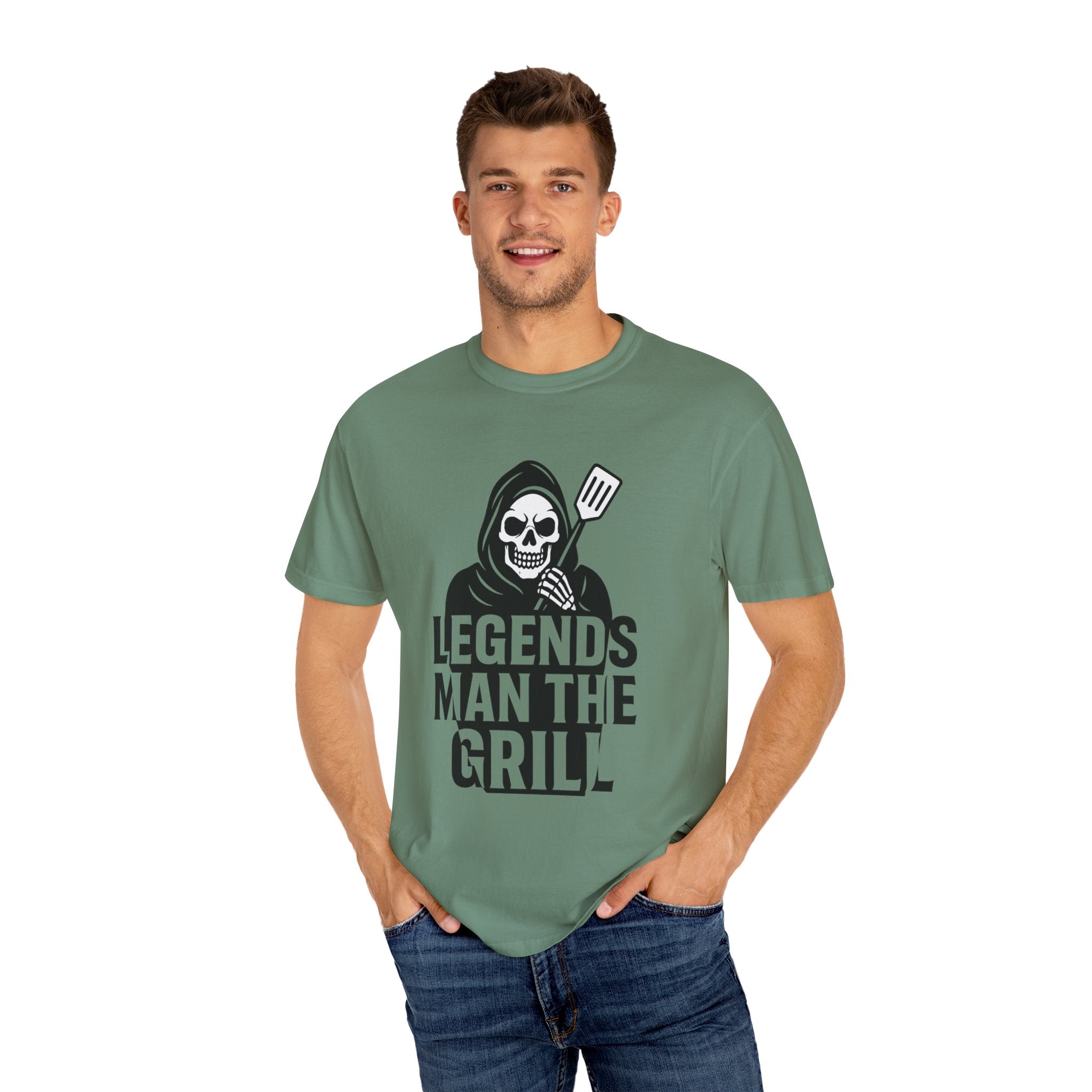 Legends Man the Grill - Reaper T-Shirt - Thousand Year Co