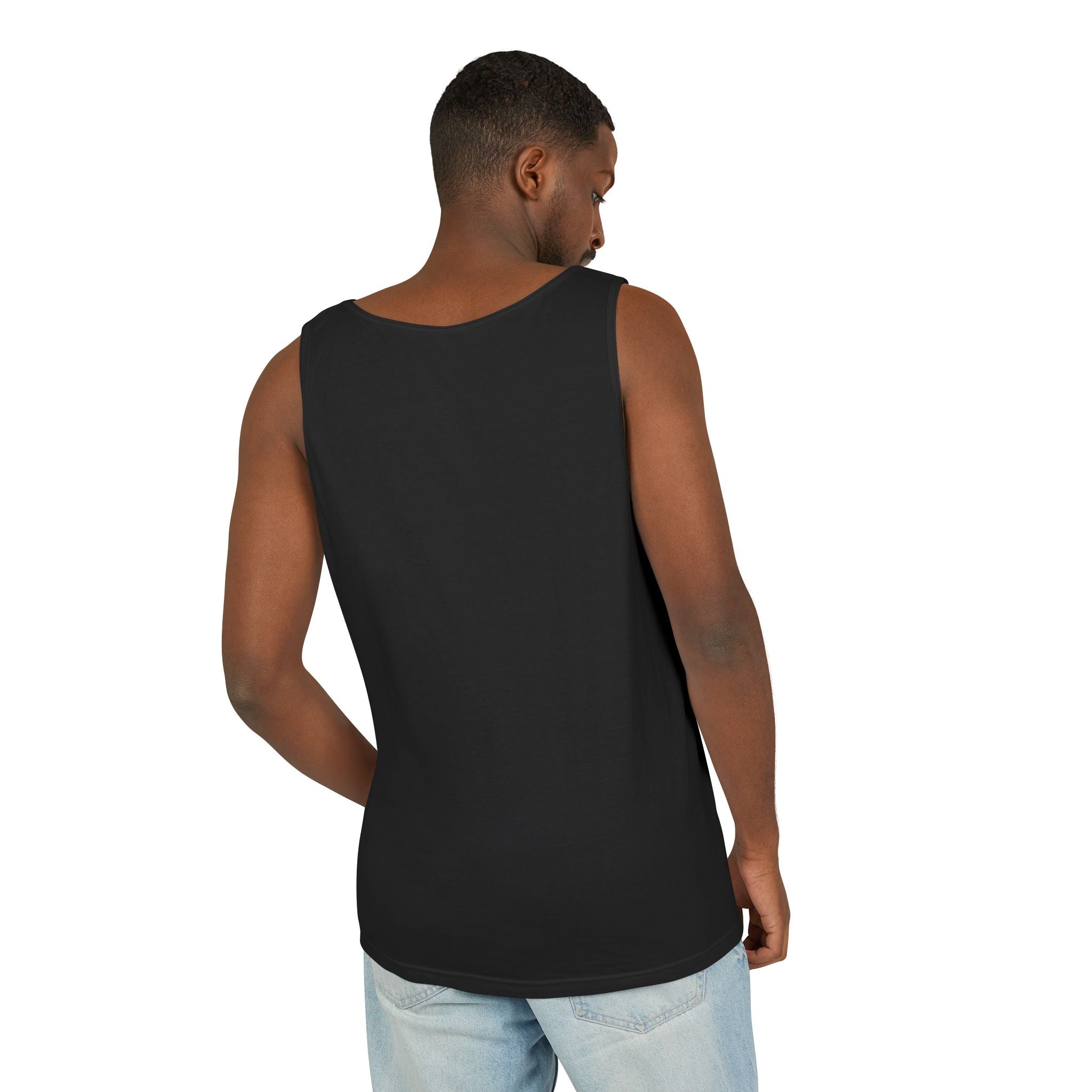 American Flag Skull Tank Top - Patriotic Hooded Skull Sleeveless Tee