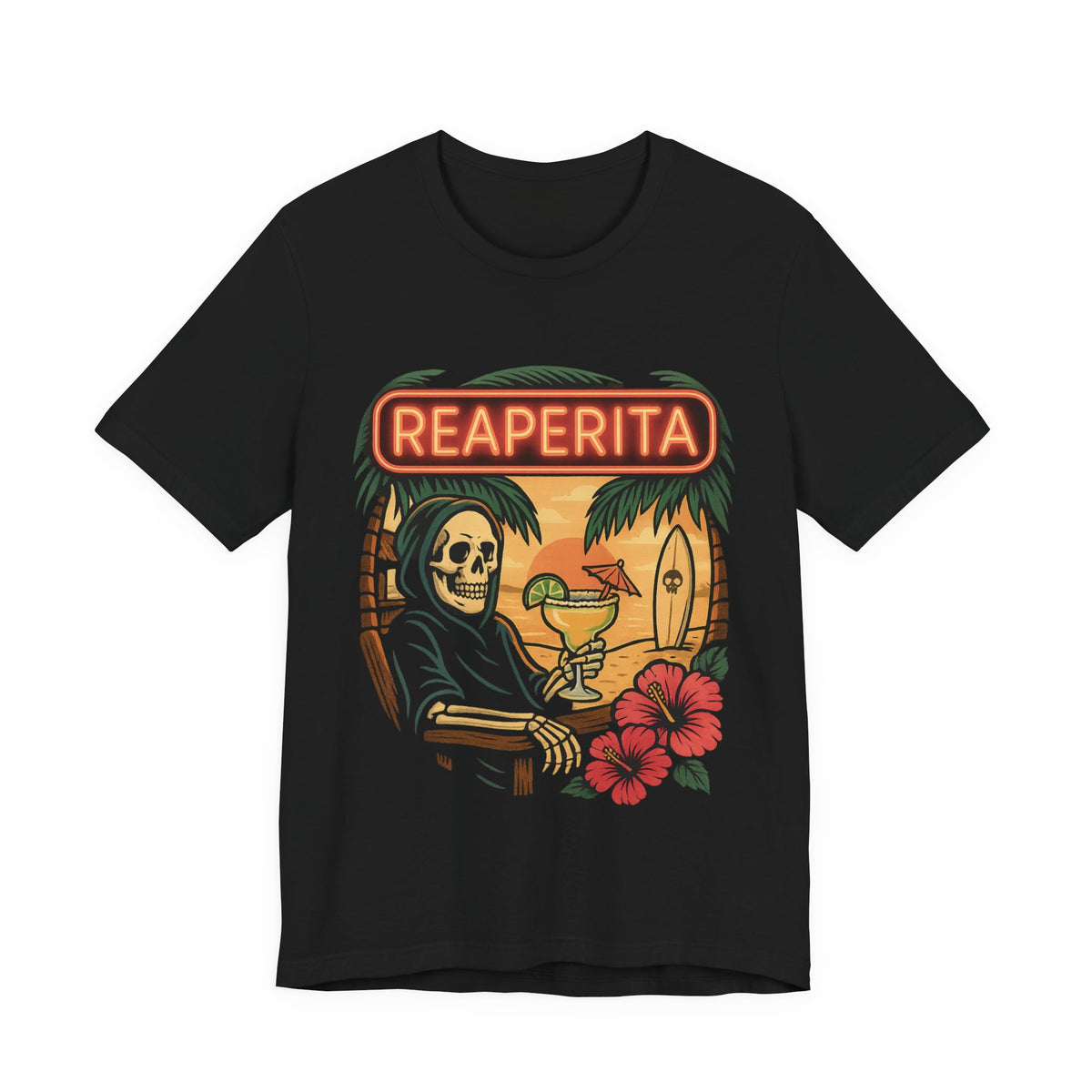 Reaperita Beach Bar Graphic Tee - Outlaws in Paradise - Thousand Year Co