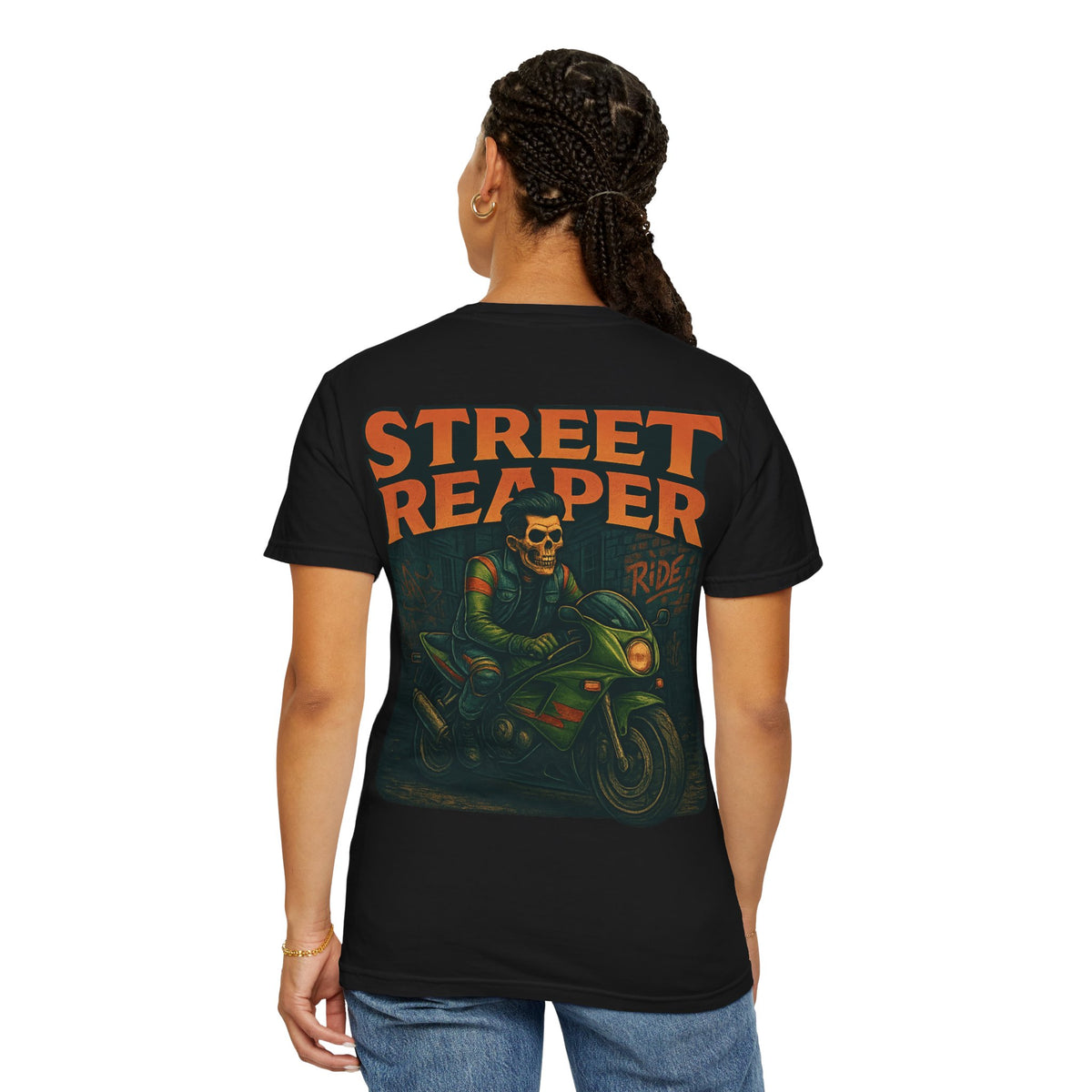 Street Reaper – 1990s Speed Bike Reaper T Shirt - Thousand Year Co