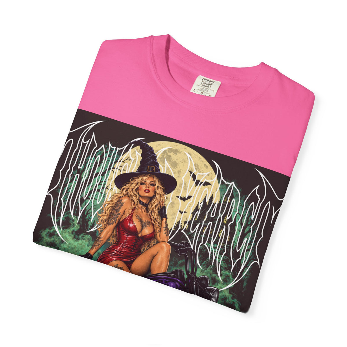 Witch Biker Pin-Up - T Shirt