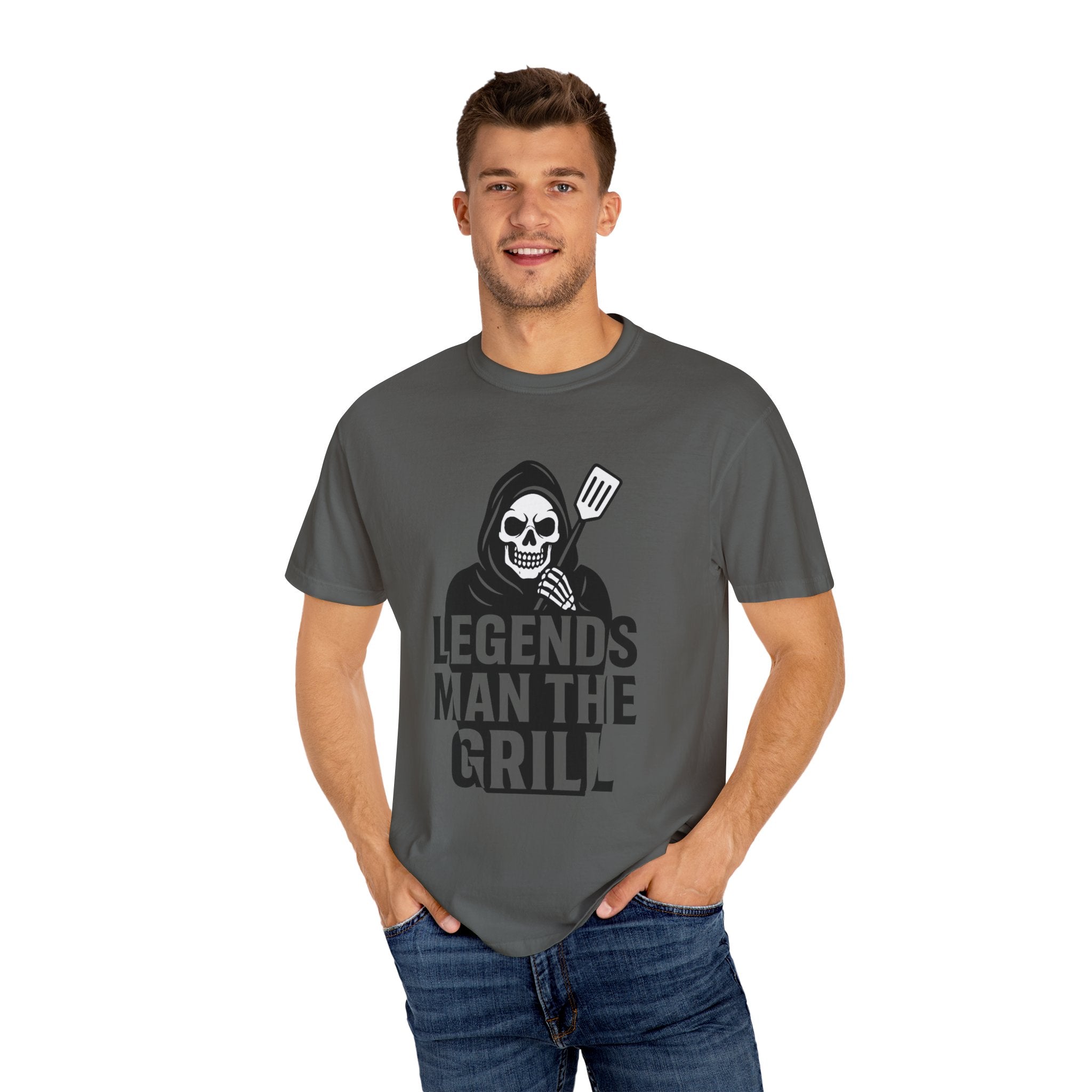 Legends Man the Grill - Reaper T-Shirt - Thousand Year Co