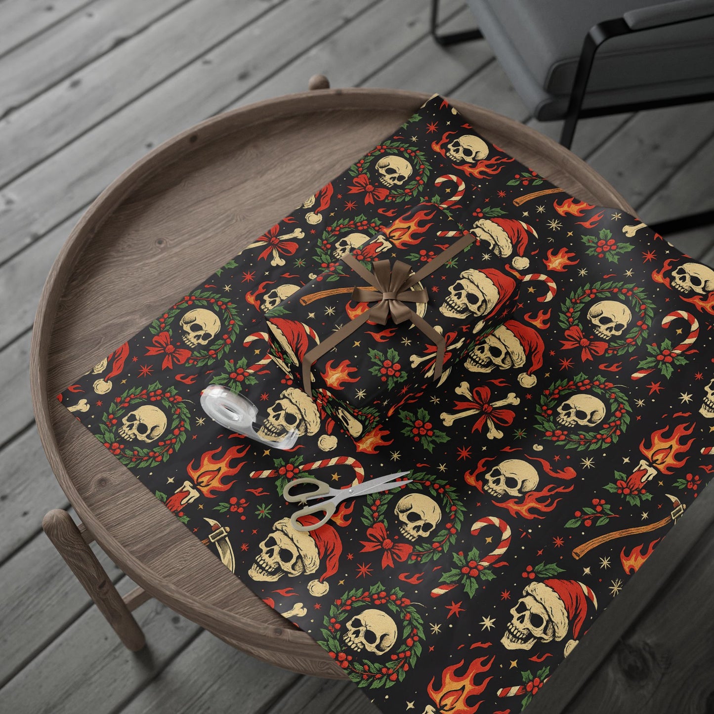 Horror Christmas Wrapping Paper
