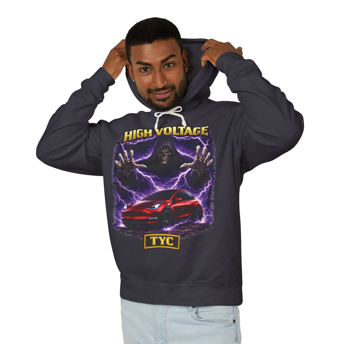 High Voltage - Lightweight Hoodie - Thousand Year Co