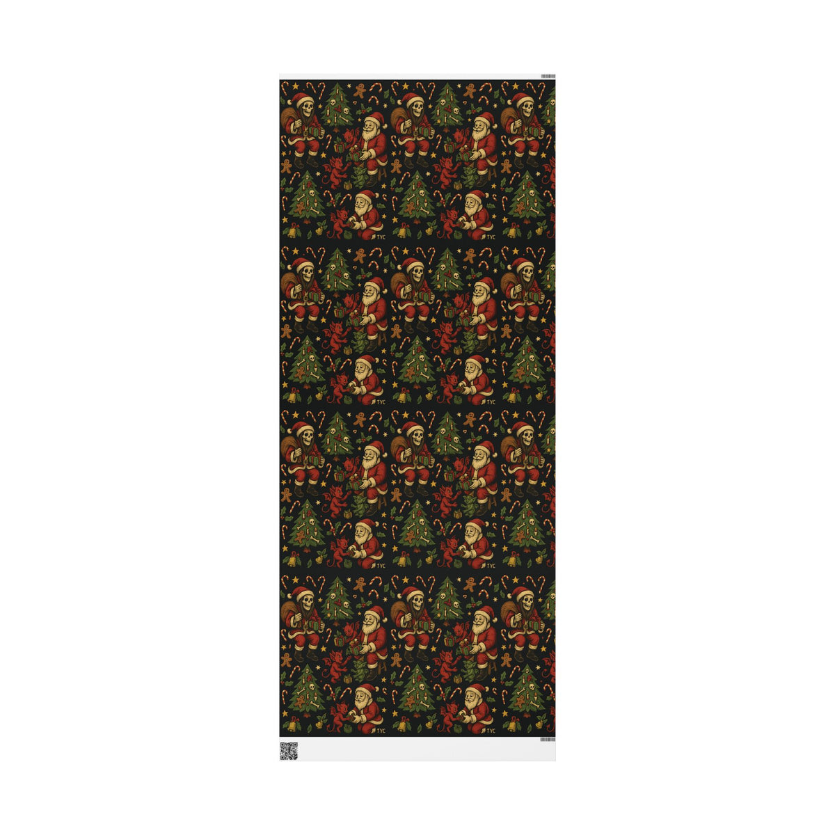Reaper Santa Holiday Wrapping Paper - Thousand Year Co