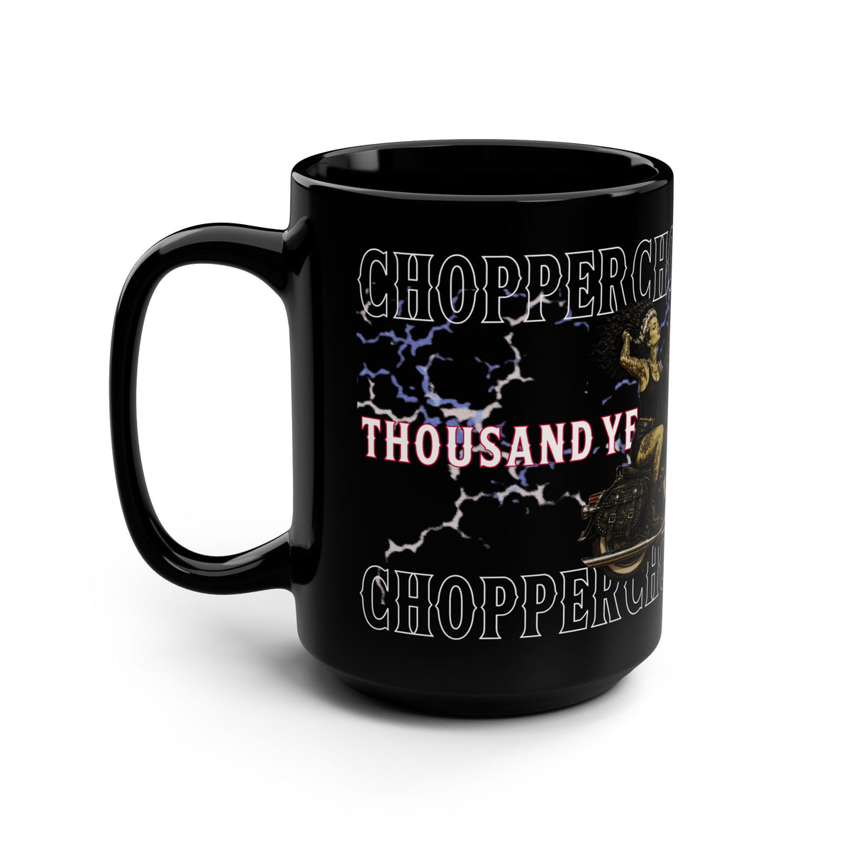 Frankenstein Monster Bride Chopper - Black Mug 15 oz